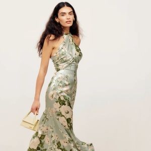 Reformation Veria silk maxi dress